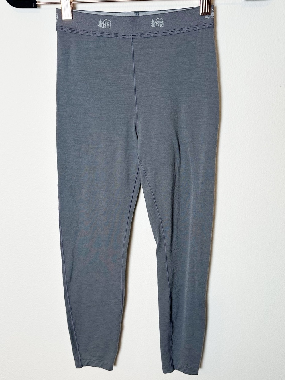 REI Kids 100% Merino Wool Base Layer Bottoms Grey 8
